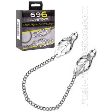 696 Lovetoys - Chain Nipple Clover Clamps