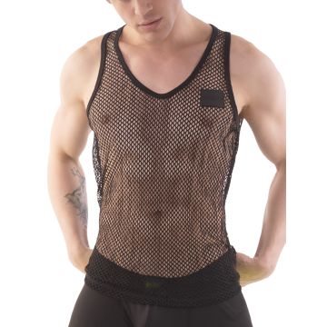 Mesh Tank Top Iriso - Noir