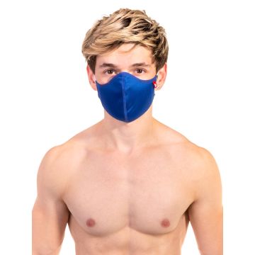 Masque en tissu avec filtre - Bleu