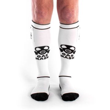 Chaussettes Brutus Gas Mask Party Pockets - Blanc/noir