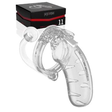 ManCage Cock Cage Model 11 avec Plug - Transparent