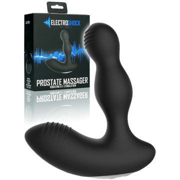 Stimulateur de prostate E-Stim vibrant noir - Electroshock