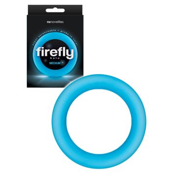 Firefly - Glow in the Dark Cockring Bleu - Medium