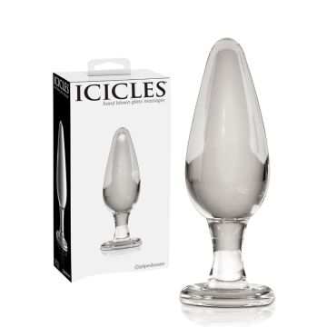 Icicles No. 26 - Plug de massage anal en verre soufflé