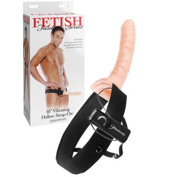 Gode ceinture vibrant creux 25 cm - Fetish Fantasy