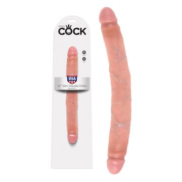 Double Dong - King Cock 12 inch Slim Peau claire