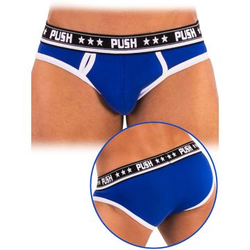 Push - Slip Premium Cotton - Royal / blanc