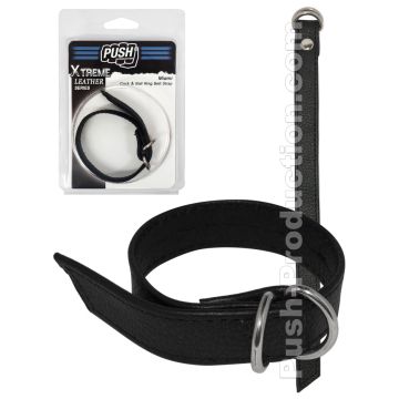 Push Xtreme Leather - Miami Cock & Ball Ring Belt Strap