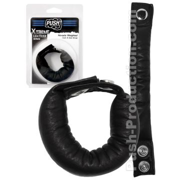 Push Xtreme Leather - Nevada Weighted Cock & Ball Strap