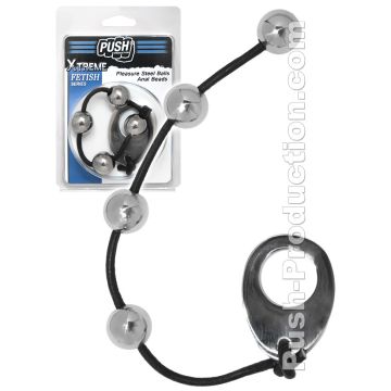 Boules anales Pleasure Steel Beads - Push Xtreme Fetish