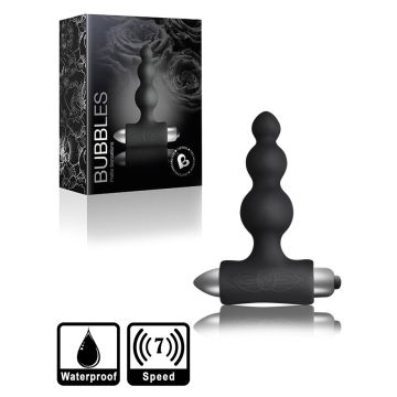 Chapelet anal noir - Bubbles Petite Sensations 7 vitesses