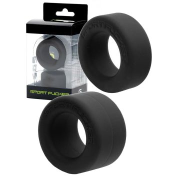 Sport Fucker Nutt Job Cockring Set - Noir